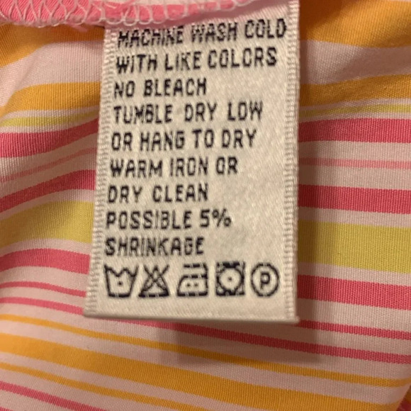 LILLY PULITZER Multicolor Striped Wrap Tie Back Sleeveless Top - Picture 8 of 8